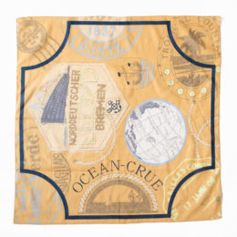 BROWN綿麻 スカ-フ／TRAVELER・画像