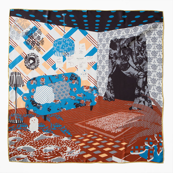 BRICKシルクツイル スカ-フ／ROOM・画像