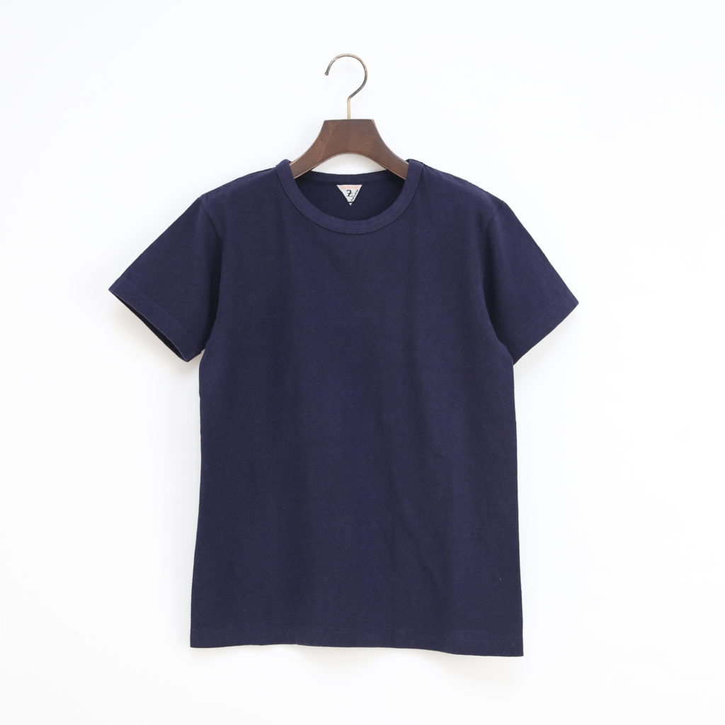 2ユニセックス DIZZ クル-ネックTシャツ NAVY MELANGE・画像
