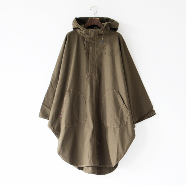 OLIVEファイア-プル-フ 焚き火ポンチョ・画像