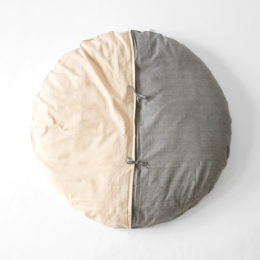 Natural・Greyサ-クル座布団・画像