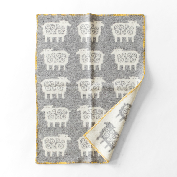 グレ-ミニブランケット（65×90） ヒツジ・画像