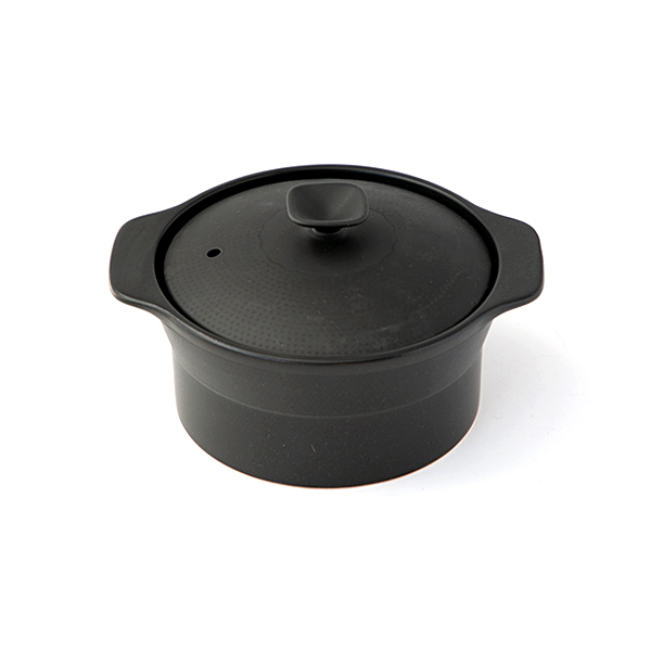 黒電子レンジごはん鍋 2合炊・画像