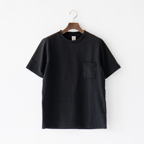Sユニセックス DOTSUME POCKET T-SHIRT BLACK・画像