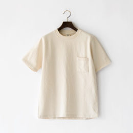 Lユニセックス DOTSUME POCKET T-SHIRT KINARI・画像