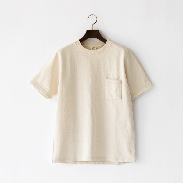 Lユニセックス DOTSUME POCKET T-SHIRT KINARI・画像
