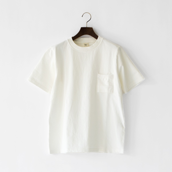 Lユニセックス DOTSUME POCKET T-SHIRT OFF WHITE・画像
