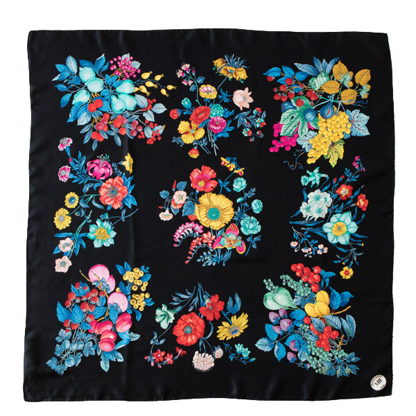 BLACKMANTERO シルクツイルスカ-フ （90×90)・画像