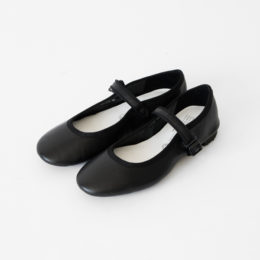 36.0TRAVEL SHOES ストラップバレエシュ-ズ レイン TR019 BLACK・画像