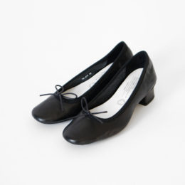 40.0TRAVEL SHOES ヒ-ル付バレエシュ-ズ レイン TR015 BLACK・画像