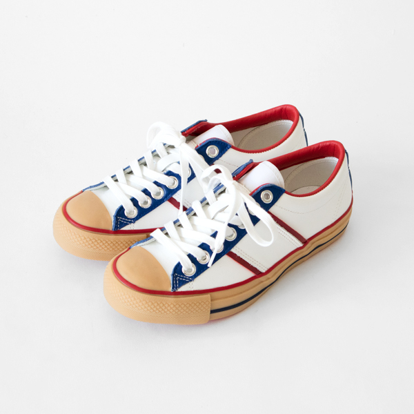 37.0chausser レザ-スニ-カ- Y103 TRICOLOR・画像