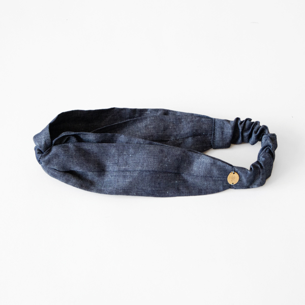 NAVYリネンコットン クロスカチュ-ム・画像