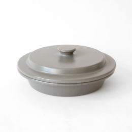 泥岩Shallow Pot 24cm・画像