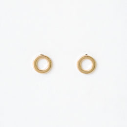 GOLDキャッチレスピアス リング・画像