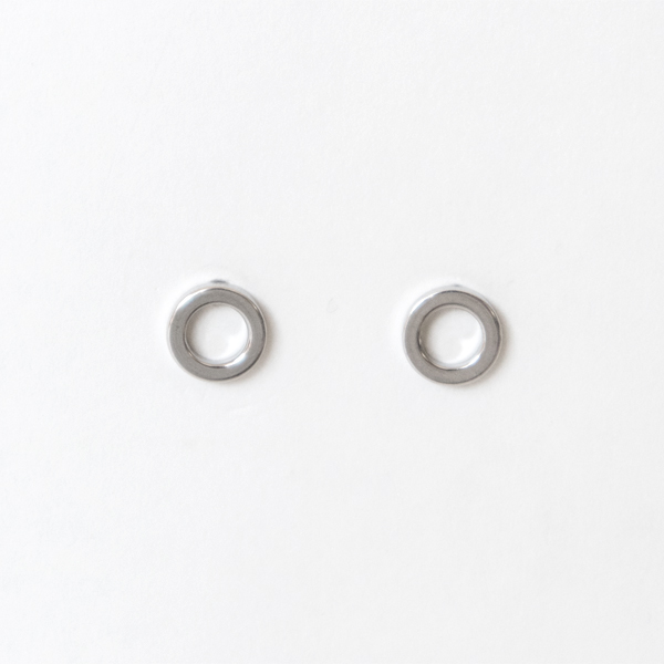 SILVERキャッチレスピアス リング・画像