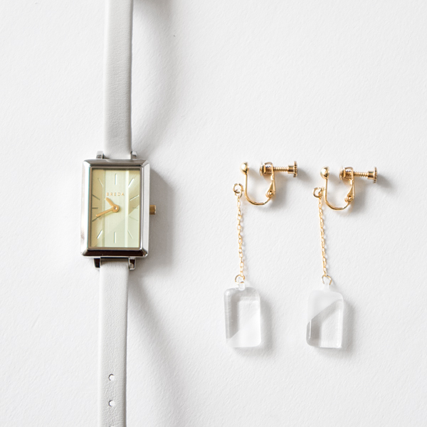 イヤリング数量限定 腕時計 BREDA×HARIO Lampwork Factory EVA・画像