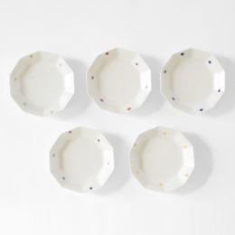 [十角]五色水玉パ-ル 5色セット【受発注】宝珠窯・画像