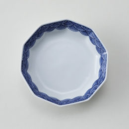 ［十角］青海波文【受発注】平戸洸祥団右ェ門窯・画像