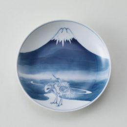 ［丸］富士に鶴【受発注】光雲窯・画像