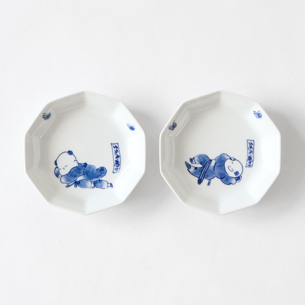 ［十角］ゆめみ唐子 2枚セット【受発注】平戸嘉祥窯・画像