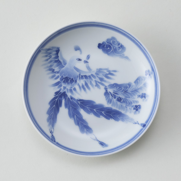 ［丸］墨はじき 鳳凰【受発注】嘉泉窯・画像