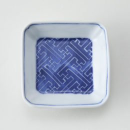 ［角］墨はじき 幾何紋【受発注】嘉泉窯・画像