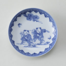 ［丸］献上唐子 二人絵【受発注】嘉泉窯・画像