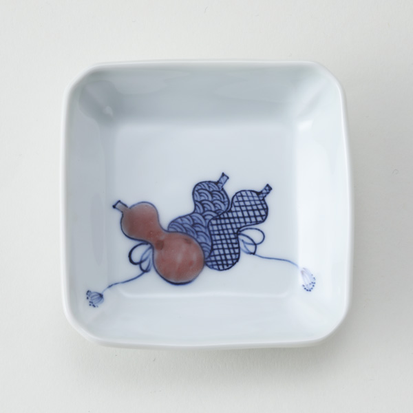 ［角］釉裏紅 ひさご絵【受発注】嘉泉窯・画像