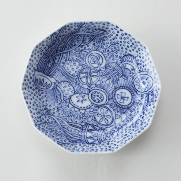 ［十角］クラゲ【受発注】嘉久正窯・画像
