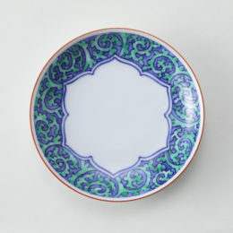 ［丸］緑彩タコ唐草絵【受発注】陶房義窯・画像