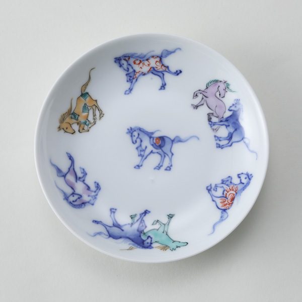 ［丸］馬九行久（うまくいく）【受発注】平戸藤祥五光窯・画像