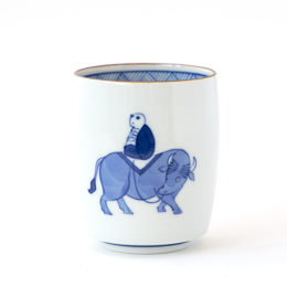 丑年限定 騎牛帰家（きぎゅうきか）湯呑・画像