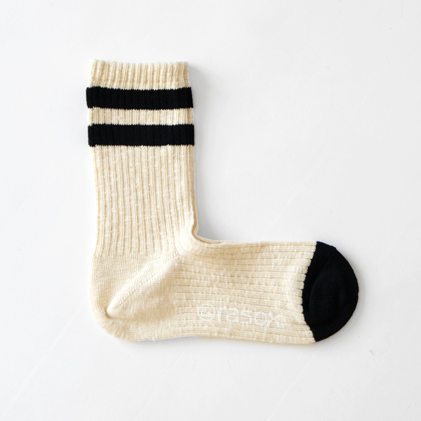 ブラックコットンライン・クル- レディ-スソックス・画像