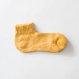 イエロ-ビッグスラブ・アンクル メンズソックス・画像