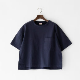 NAVYアメリカンジャ-ジ-ワイドポケットTシャツ・画像