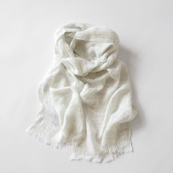 melange whiteメランジリネンスカ-フ・画像