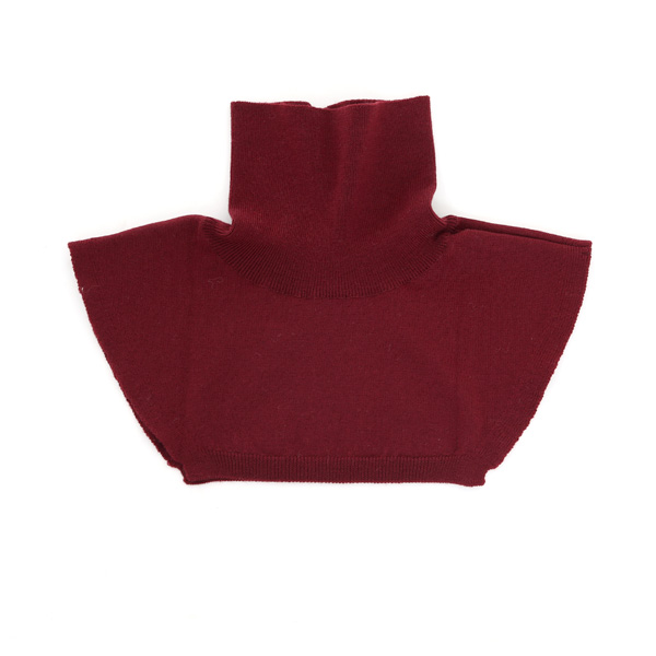 DARK REDくびをつつむ つけ襟 ウ-ル・画像