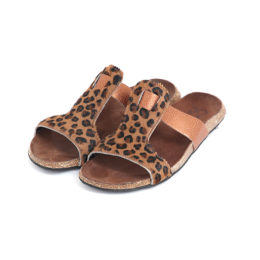 39トングサンダル POILS LEOPARD CUIR METAL・画像