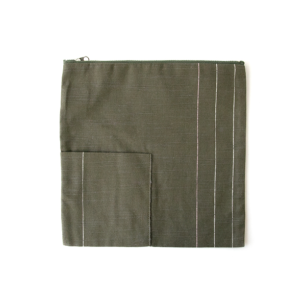 よもぎ会津木綿 ポ-チ・画像