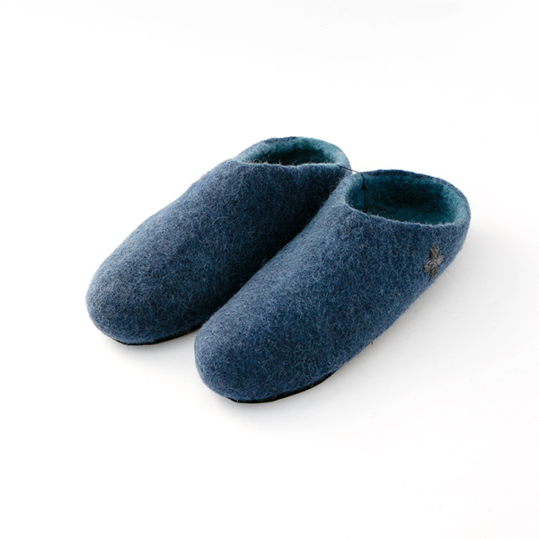 BLUEメンズフェルトスリッパ・画像