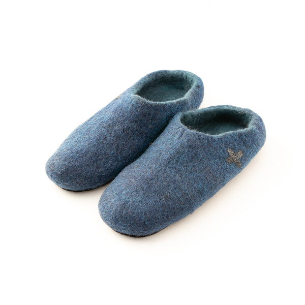 BLUEレディ-スフェルトスリッパ・画像