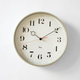 ホワイト掛け時計 RIKI RING CLOCK・画像