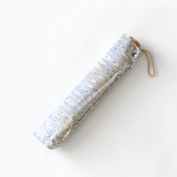 羽 50cm 8本骨 晴雨兼用 折畳み傘 墨流しマ-ブル・画像