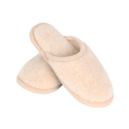 ベ-ジュ 女性向けキャメルスリッパ・画像