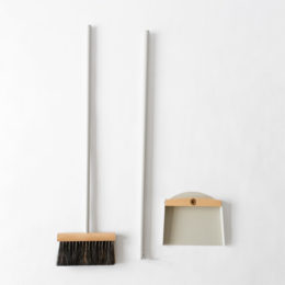 グレ-スタンドブラシ＆ダストパンセット・画像