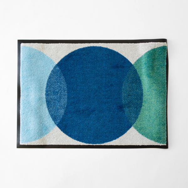 Spot - Blue玄関マット・画像