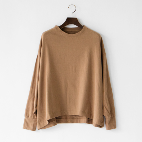 MOCHAス-ピマ天竺ドルマンスリ-ブ長袖Tシャツ・画像