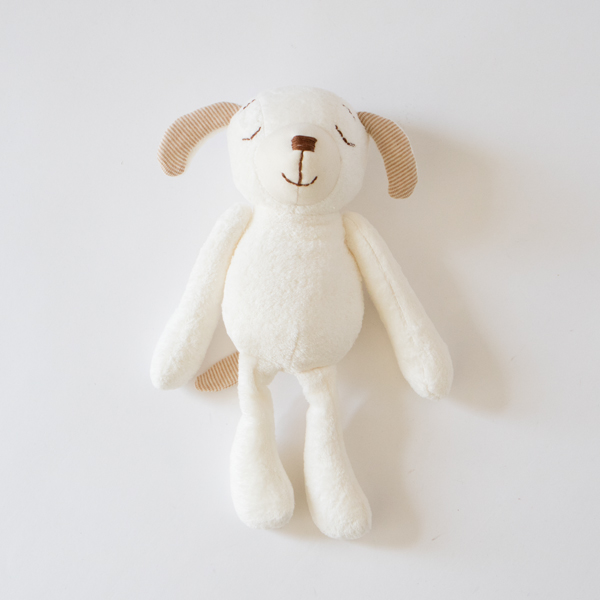 オ-ガニックコットンぬいぐるみ くつろぎ犬・画像