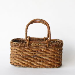 あけびのかご（薄型2本ホラ編）・画像