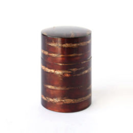 茶筒（中長） 無地皮・画像